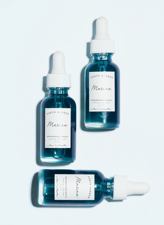 Élixir éclaircissant Marina tanaisie bleue, squalane et spiruline - FloraPharma