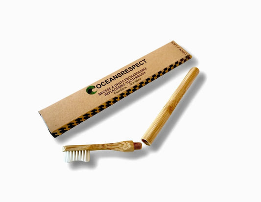 Brosse à dents en bambou avec tête interchangeable - FloraPharma