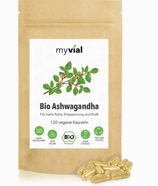 Capsules végétaliennes d'ashwagandha bio - FloraPharma